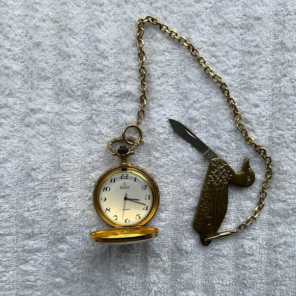 quartz Accessories Vintage Pocket Watch Pocket Knife Poshmark